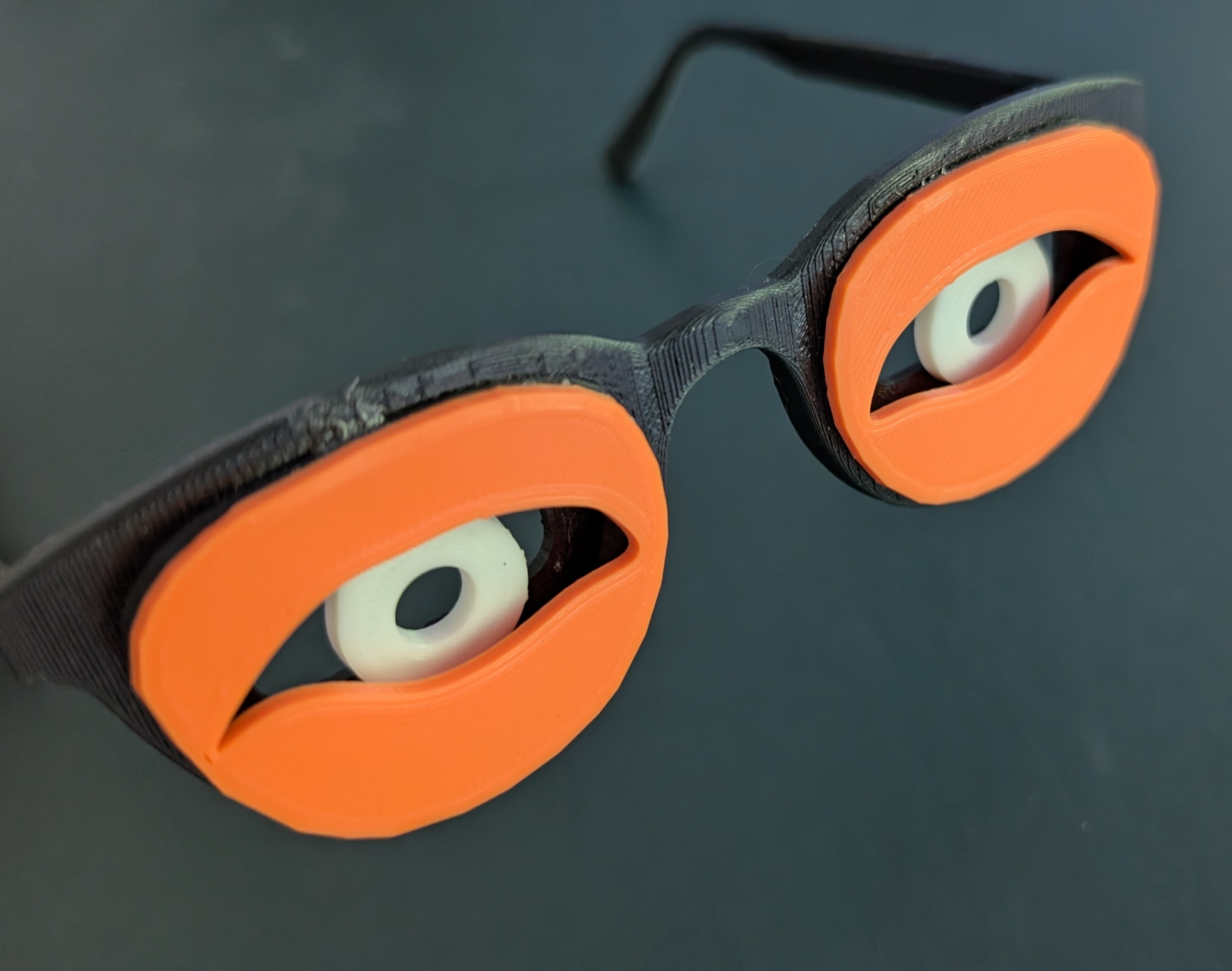 Spassbrille mit beweglichen Augen / Fun Glasses with movable Eyes (Halloween, Karneval)