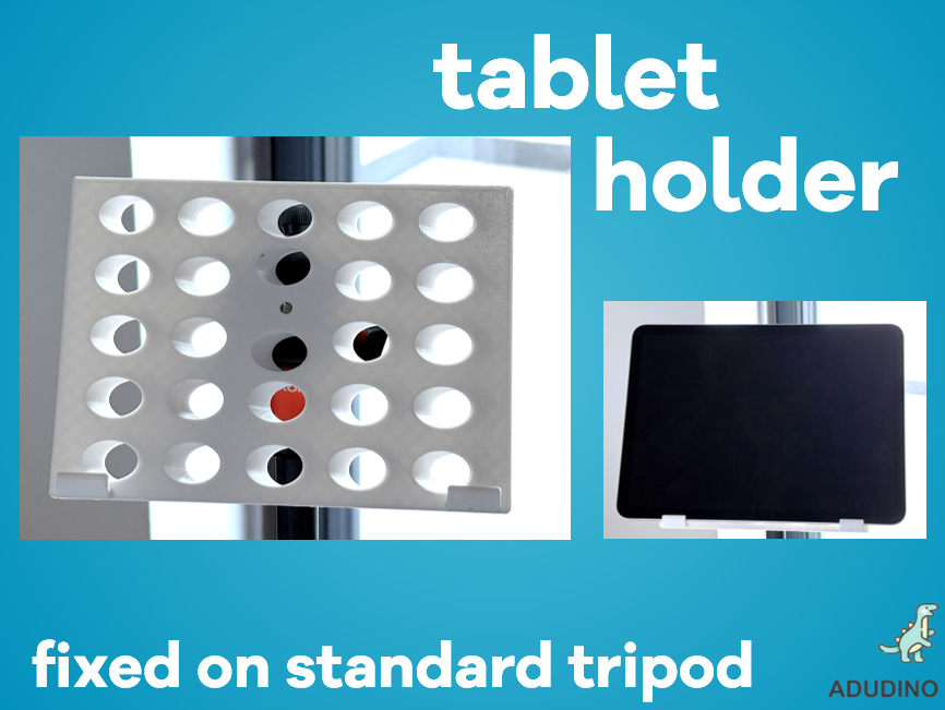 Ipad (or tablet) holder for tripod mount - for 11" or else