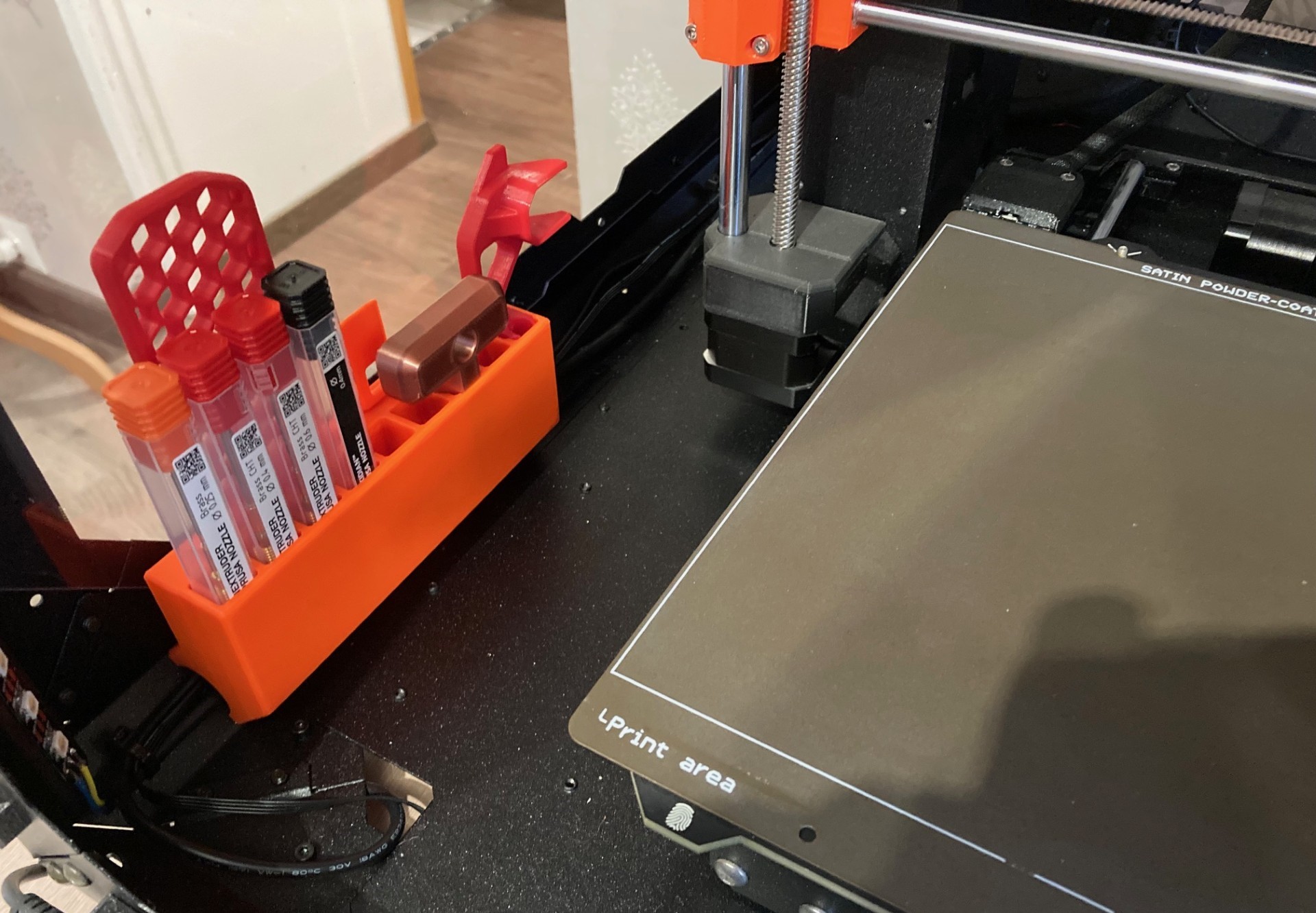 Nextruder Nozzle (x9) Case Holder for Enclosure
