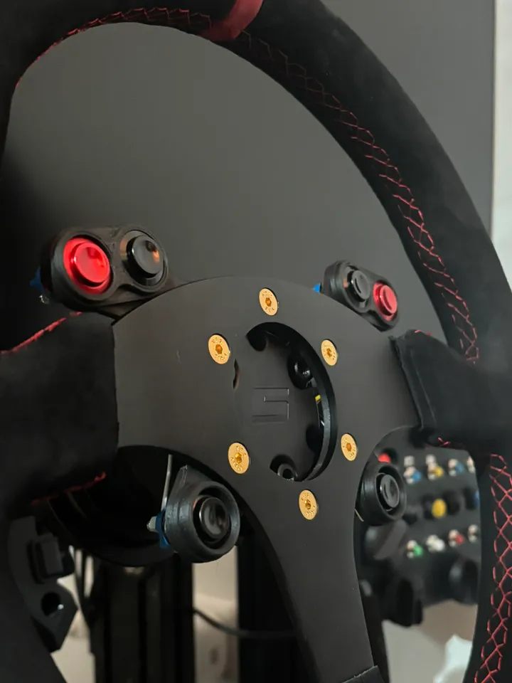 Fanatec Podium Hub Button Plate by jakken | Download free STL