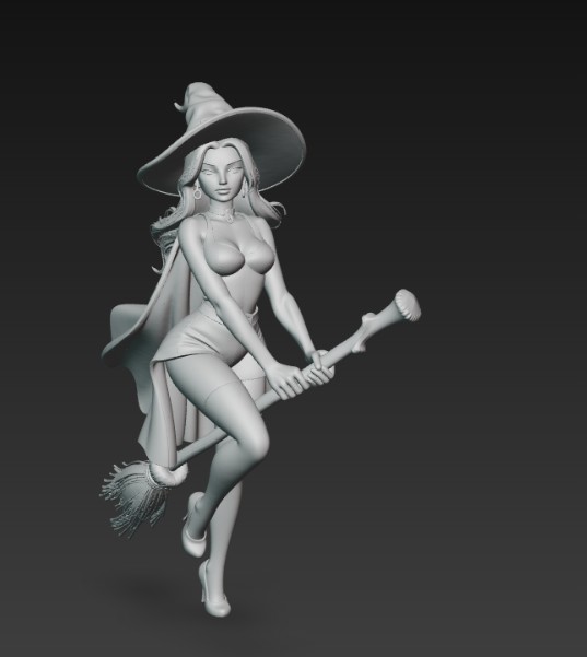 witch on a broom — thumbnail 4