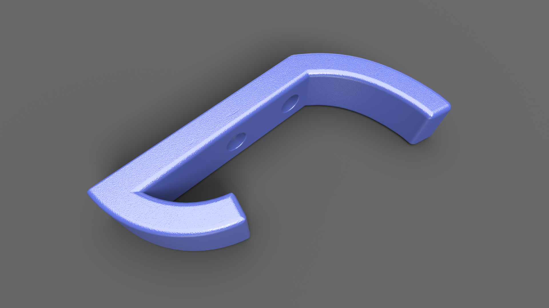 Miniatura 2 do modelo 3D Double Wall Hook