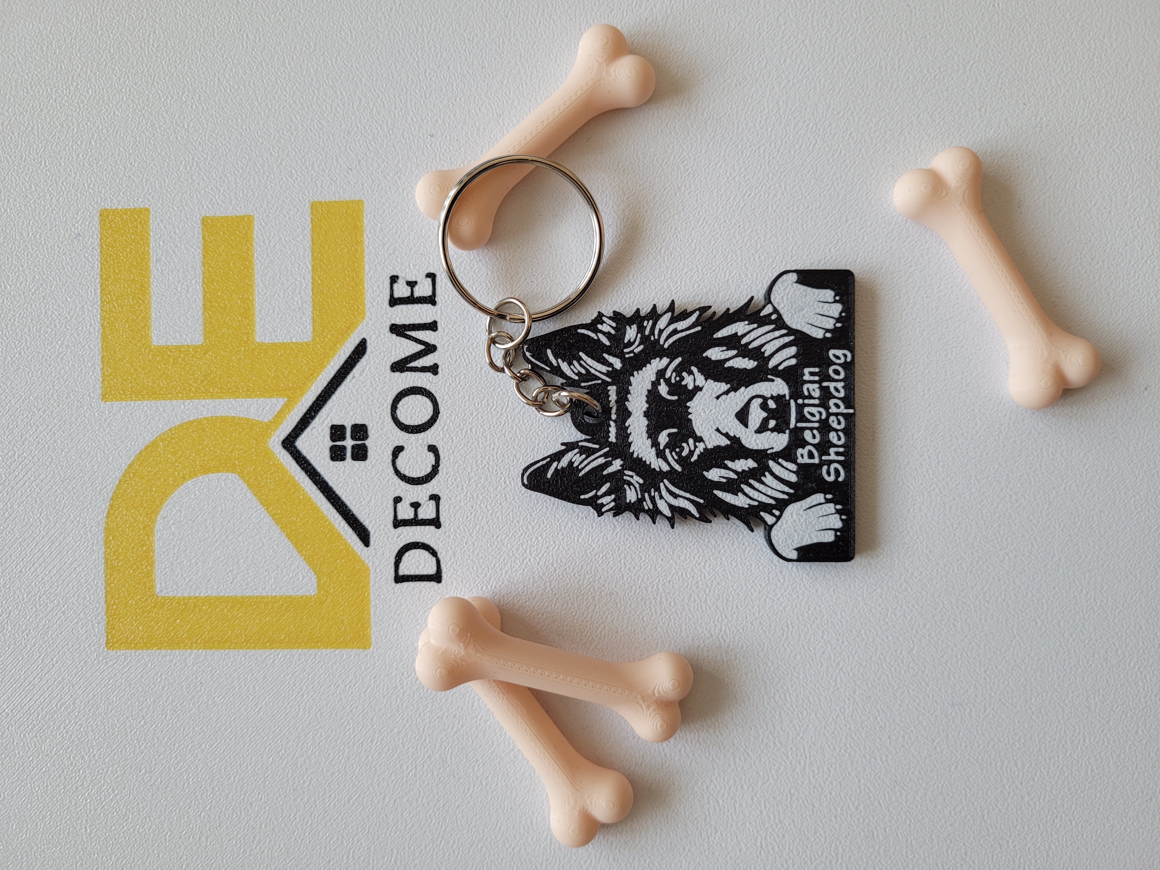 Belgian Sheepdog Keychain