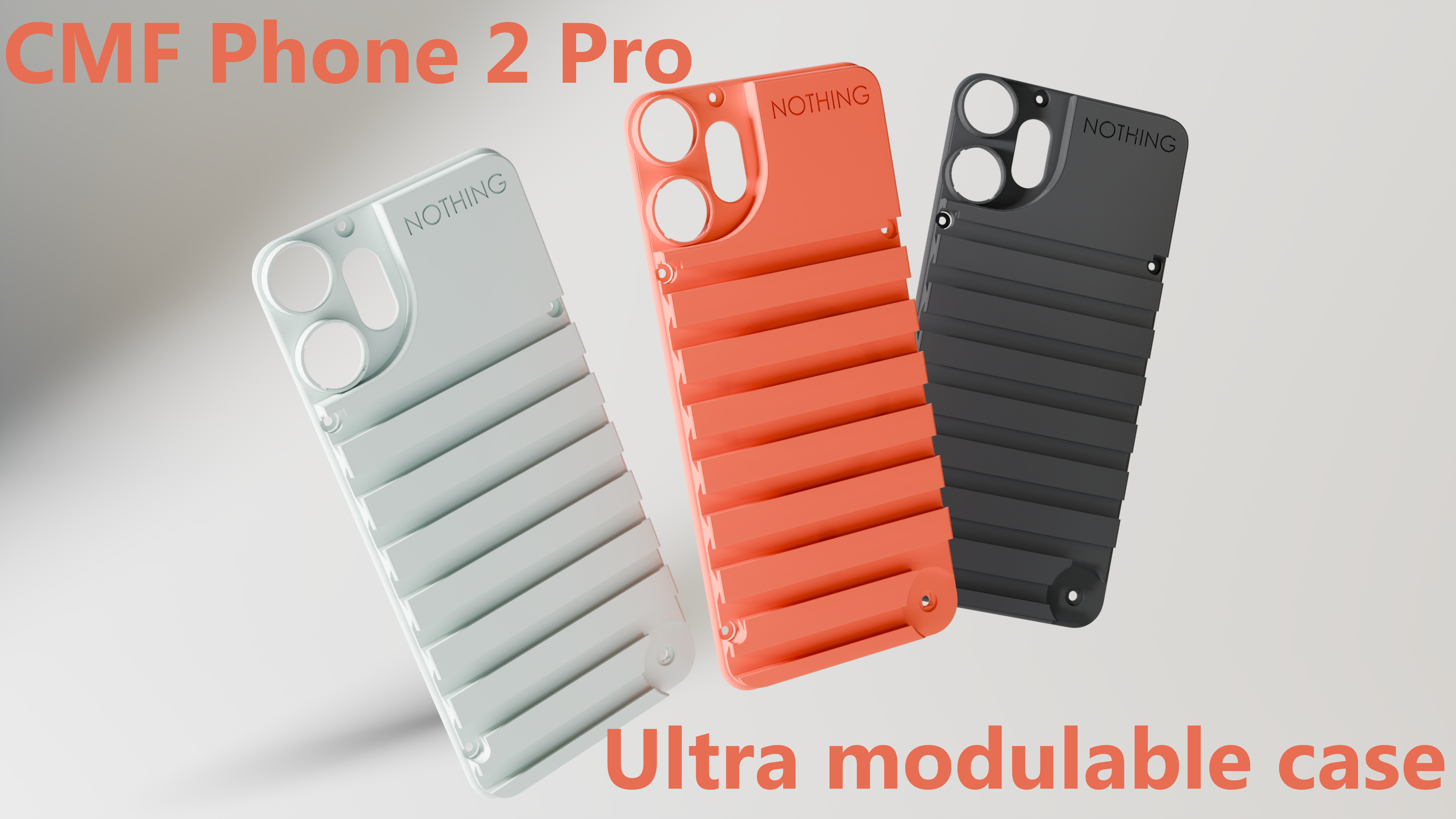 CMF Phone 2 Pro - Ultra Modular Case 3D model thumbnail