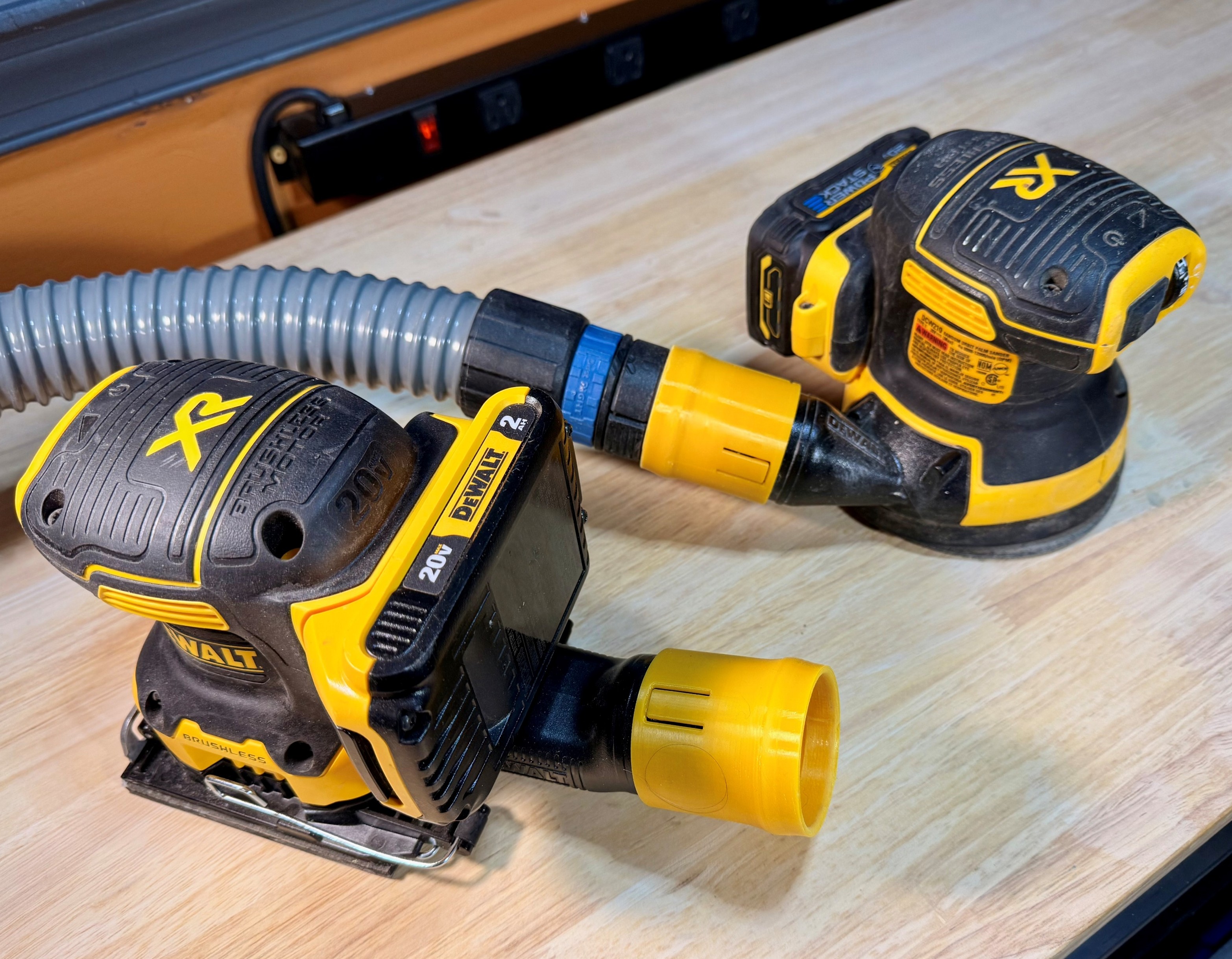 Dewalt Quick Connect to Rockler Dust Right - Vacuum Connector - Simple - 360 Rotation