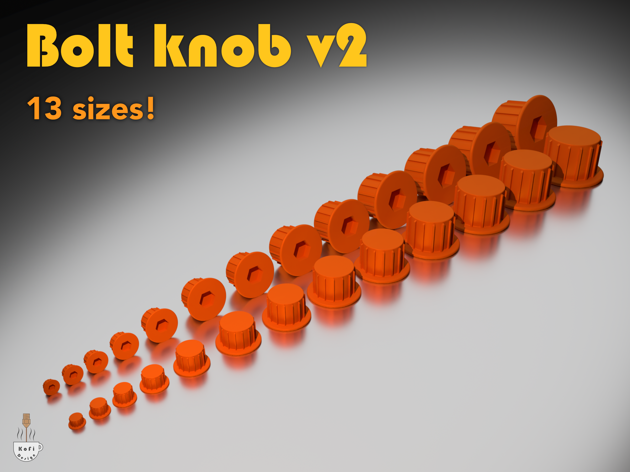 Parametric bolt knob