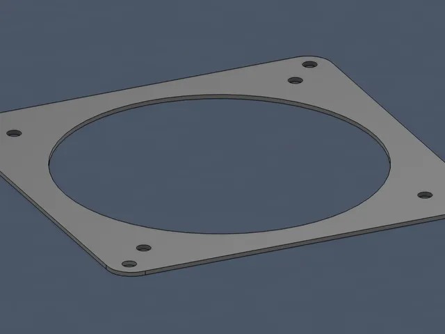 Low-profile 120mm to 140mm radiator fan adapter