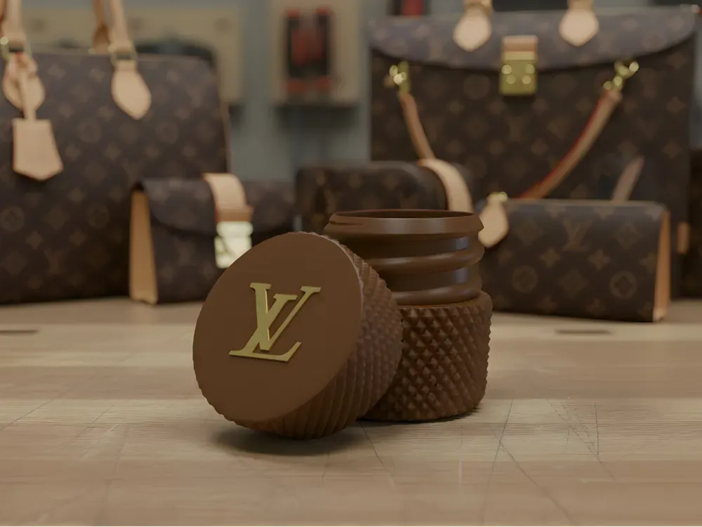 Louis Vuitton Threaded Container by Zap 3D | Download free STL