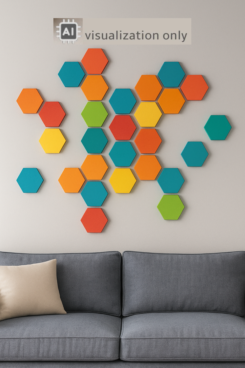 hexagon wall decoration