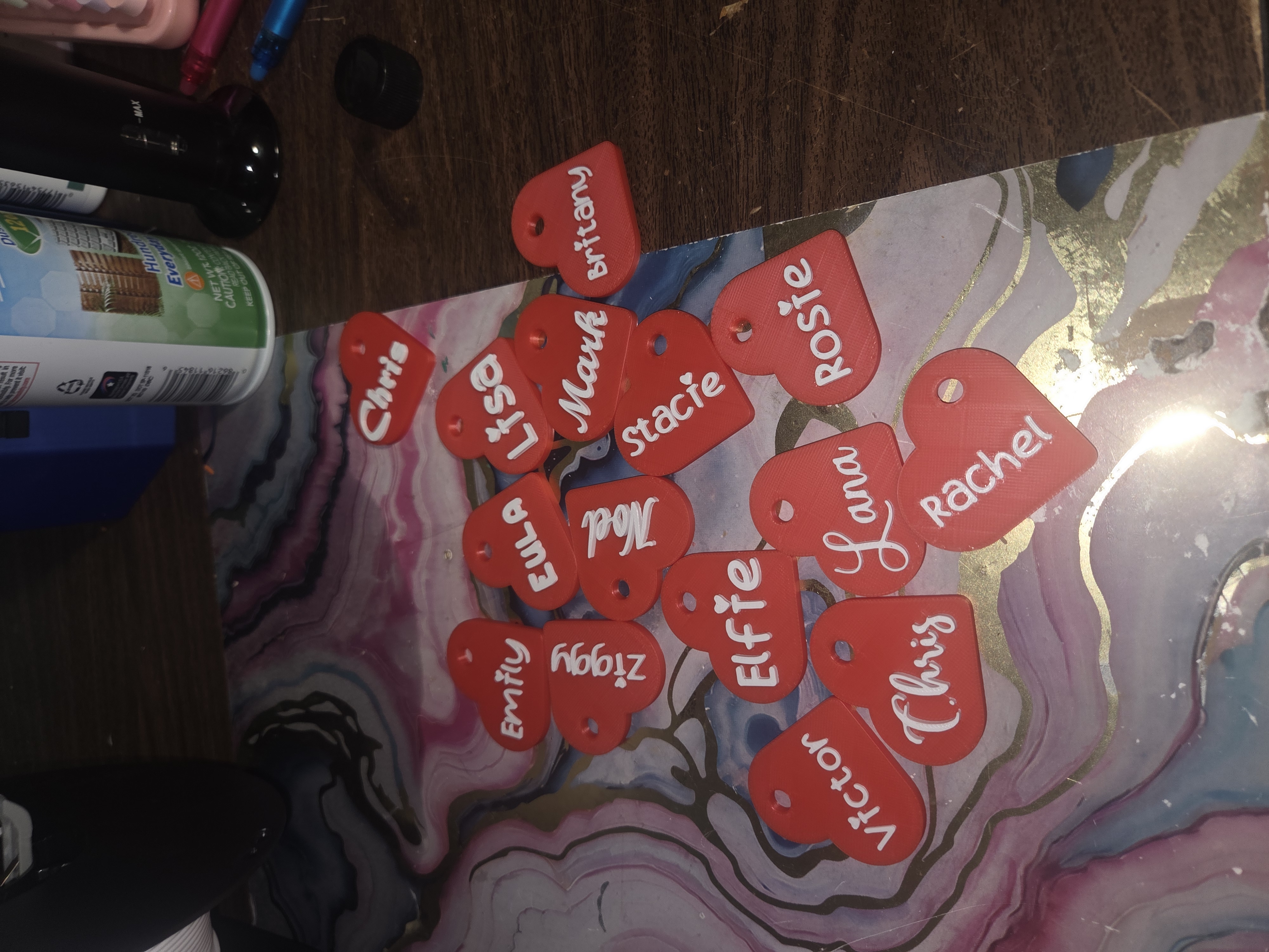 Heart Name/Love Keychain