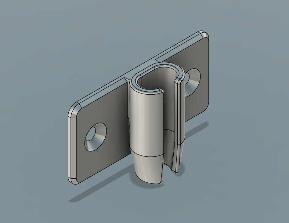 Miniatura 5 do modelo 3D USB C Extension Mounting Bracket