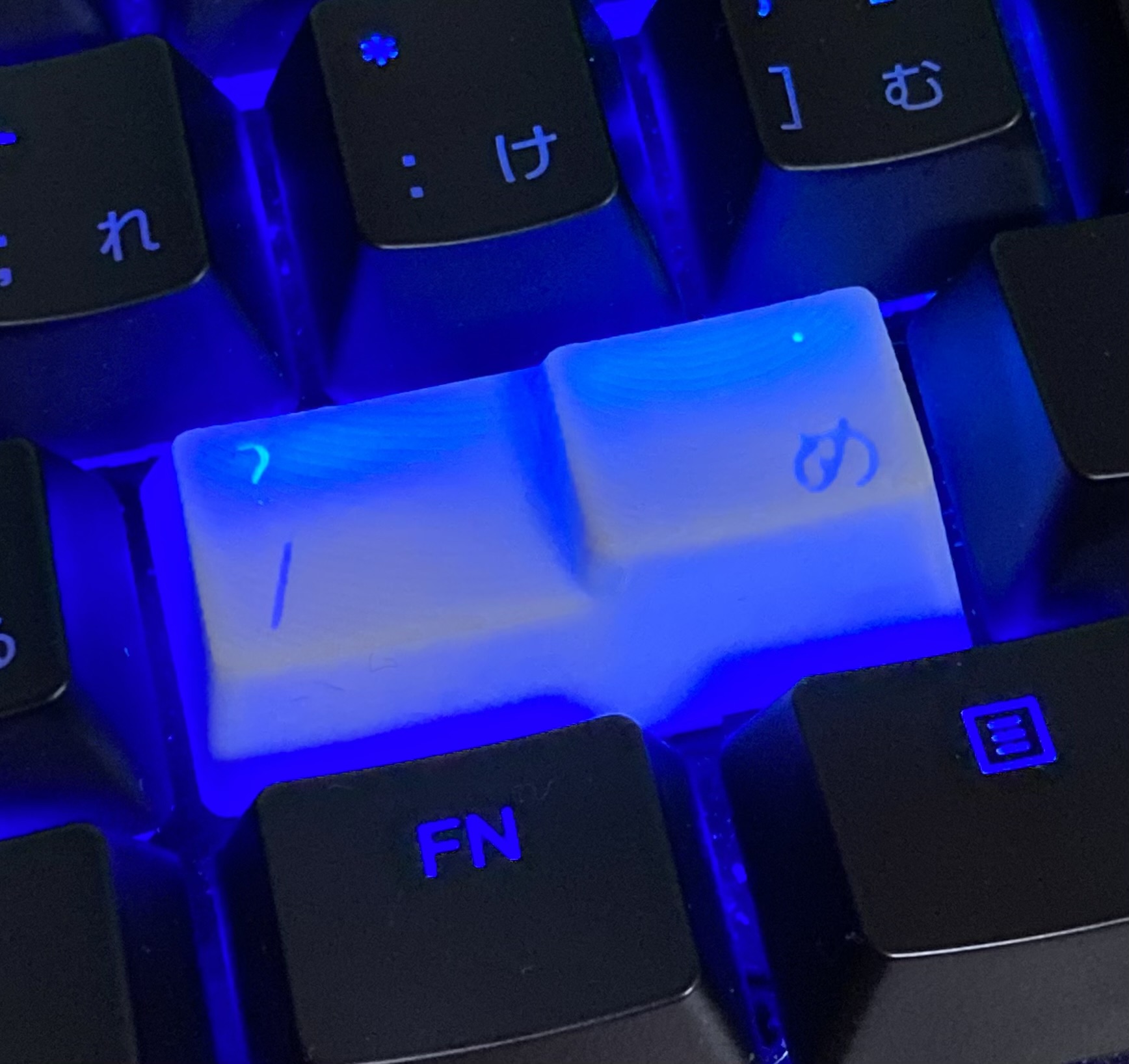 2U Right-Stepped Slash & IntlRo Keycap for JIS Layout (Left-Only Input)