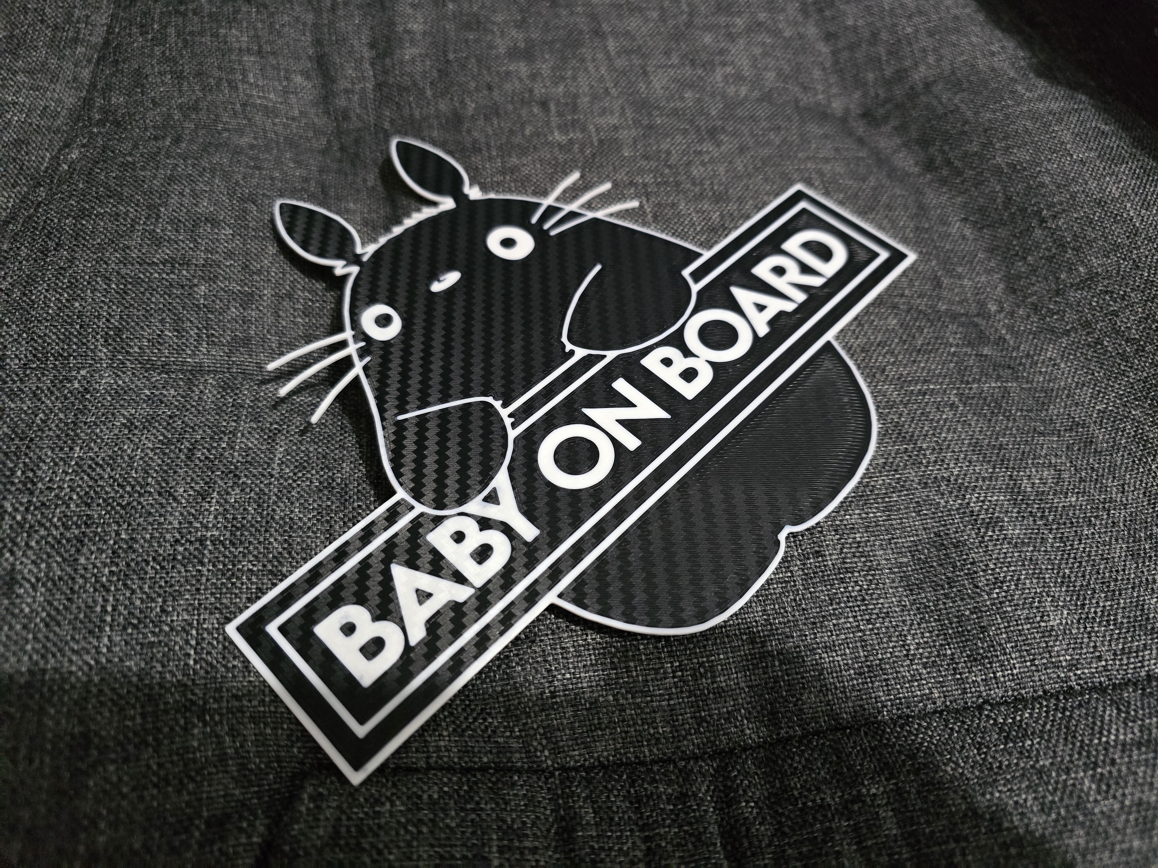 Totoro Baby on Board Sign