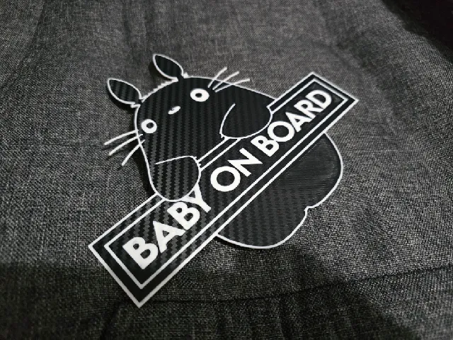 Totoro Baby on Board Sign
