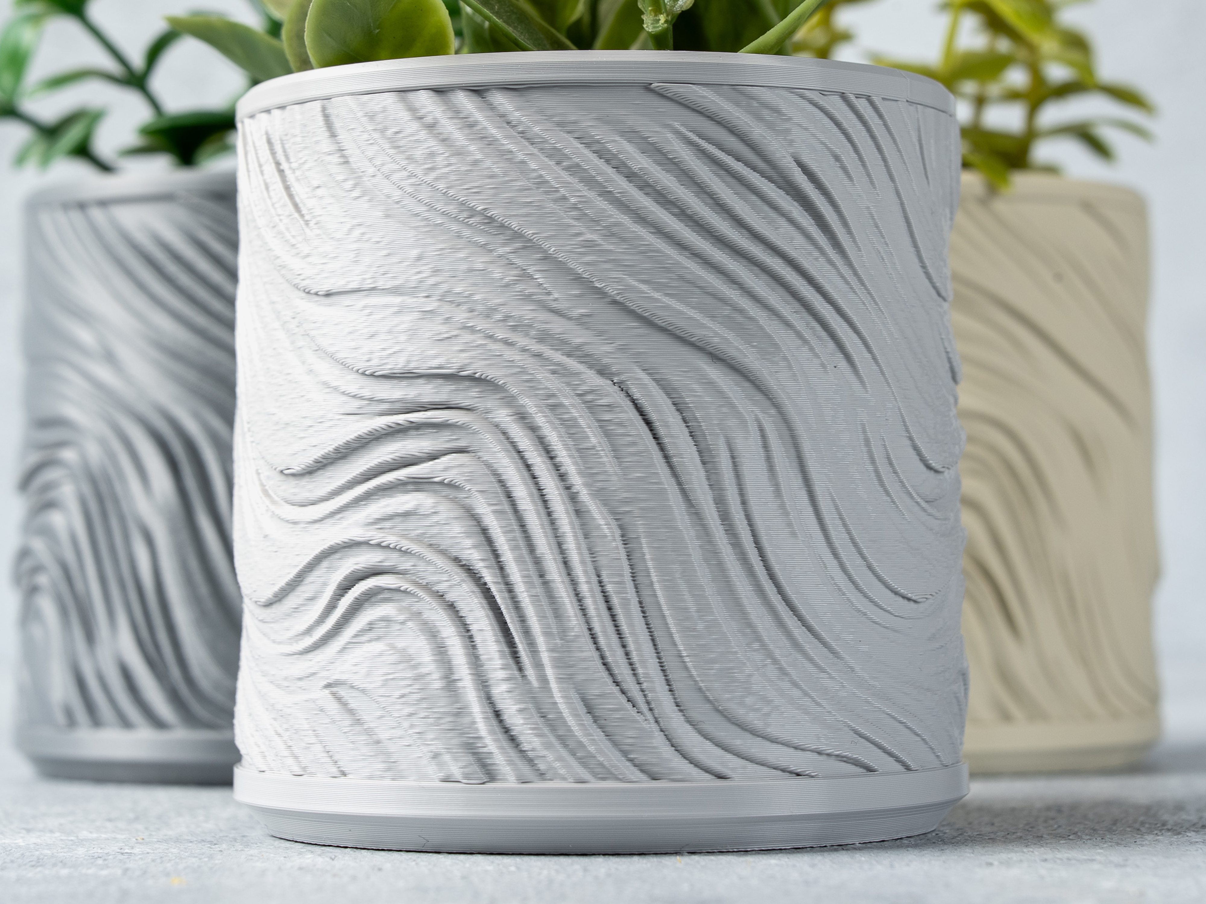 Organic Swirl Planter