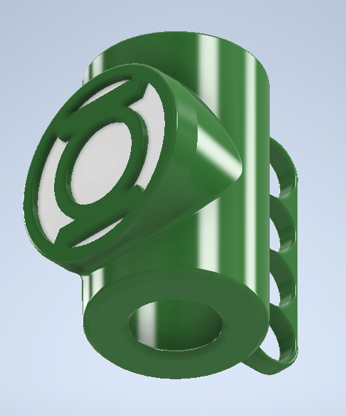 Miniatura 3 do modelo 3D Green Lantern Ring Coozy