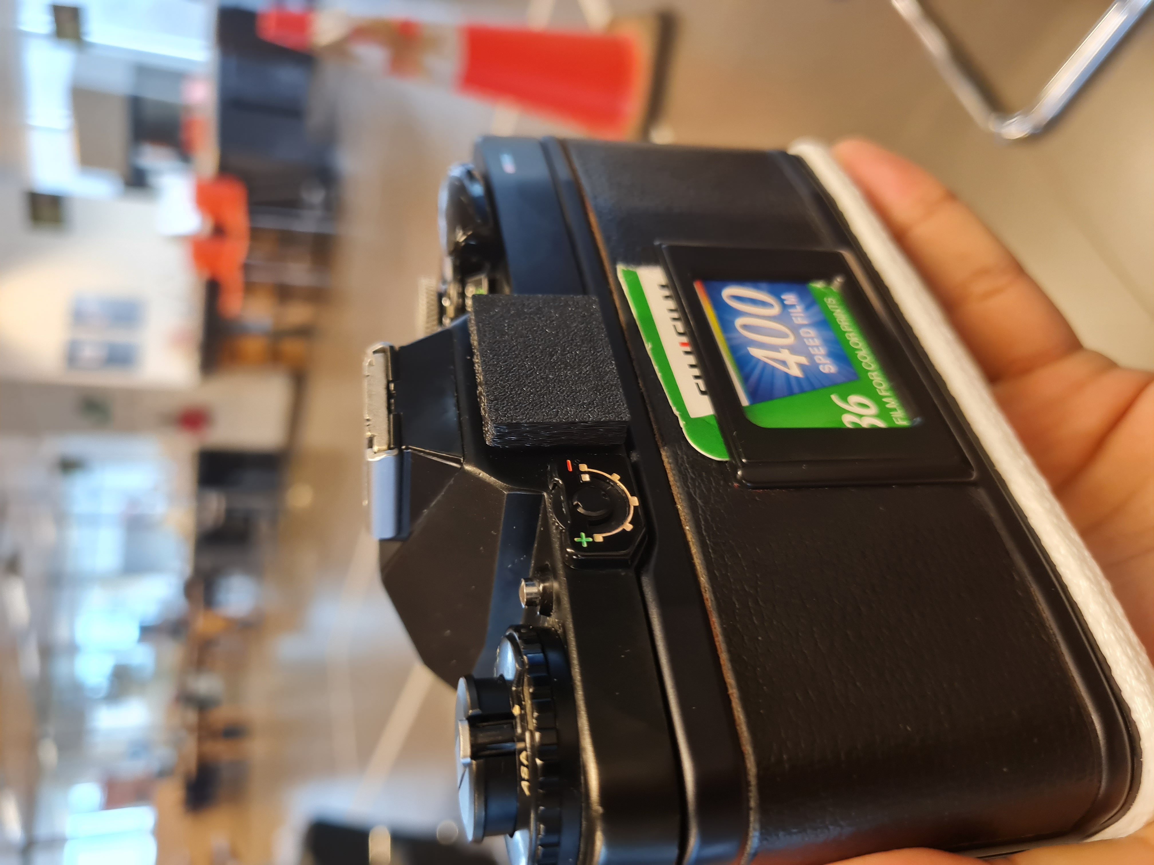 Viewfinder cover for minolta xd-s