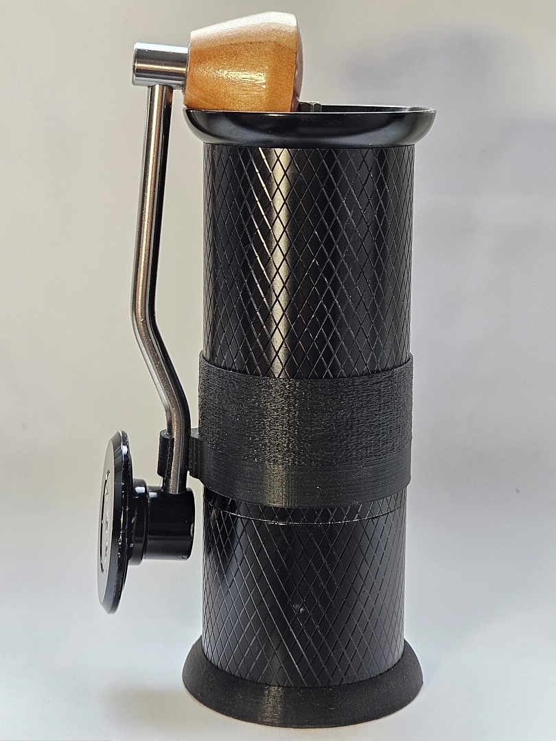Coffee grinder grip and shoe for 50 mm grinder.