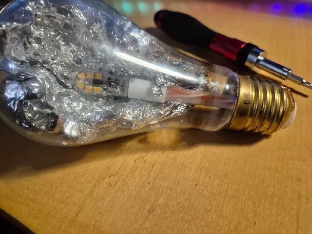 Osram Vacublitz  (or E27 bulb) G4 LED Upgrade