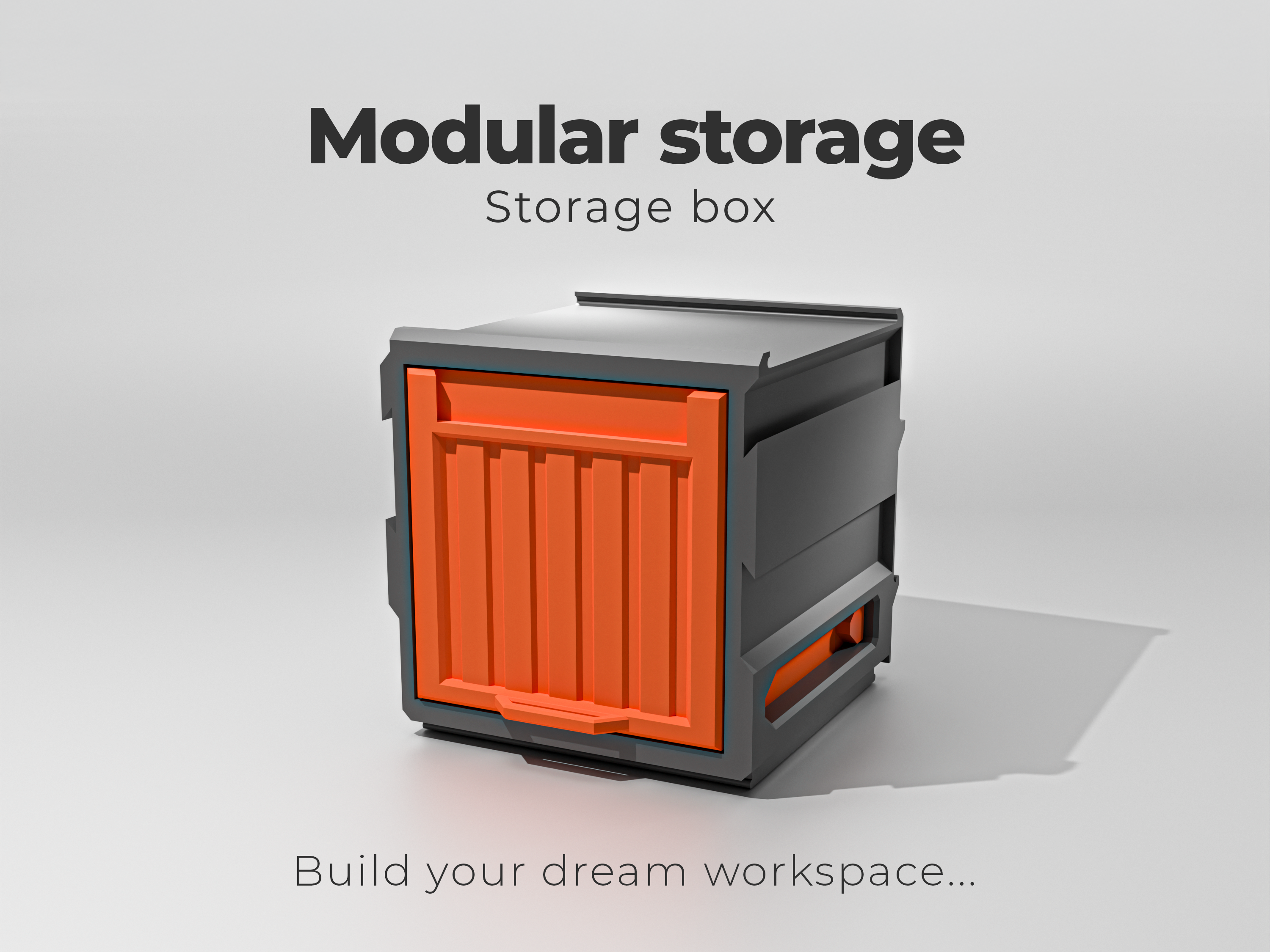 Modular Storage - Storage Box (small) 3D model