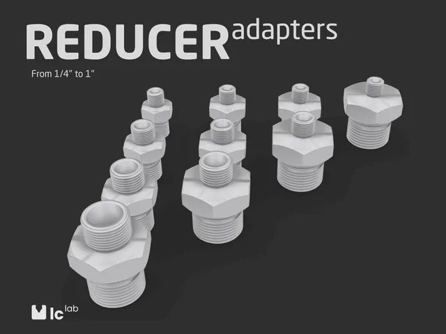 Thread Reducer Adapters from 1/4" to 1"