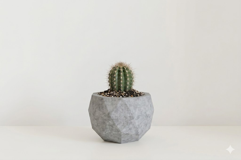 Concrete geometric planter mold