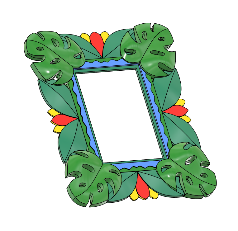 Tropical style frame — miniatura 2
