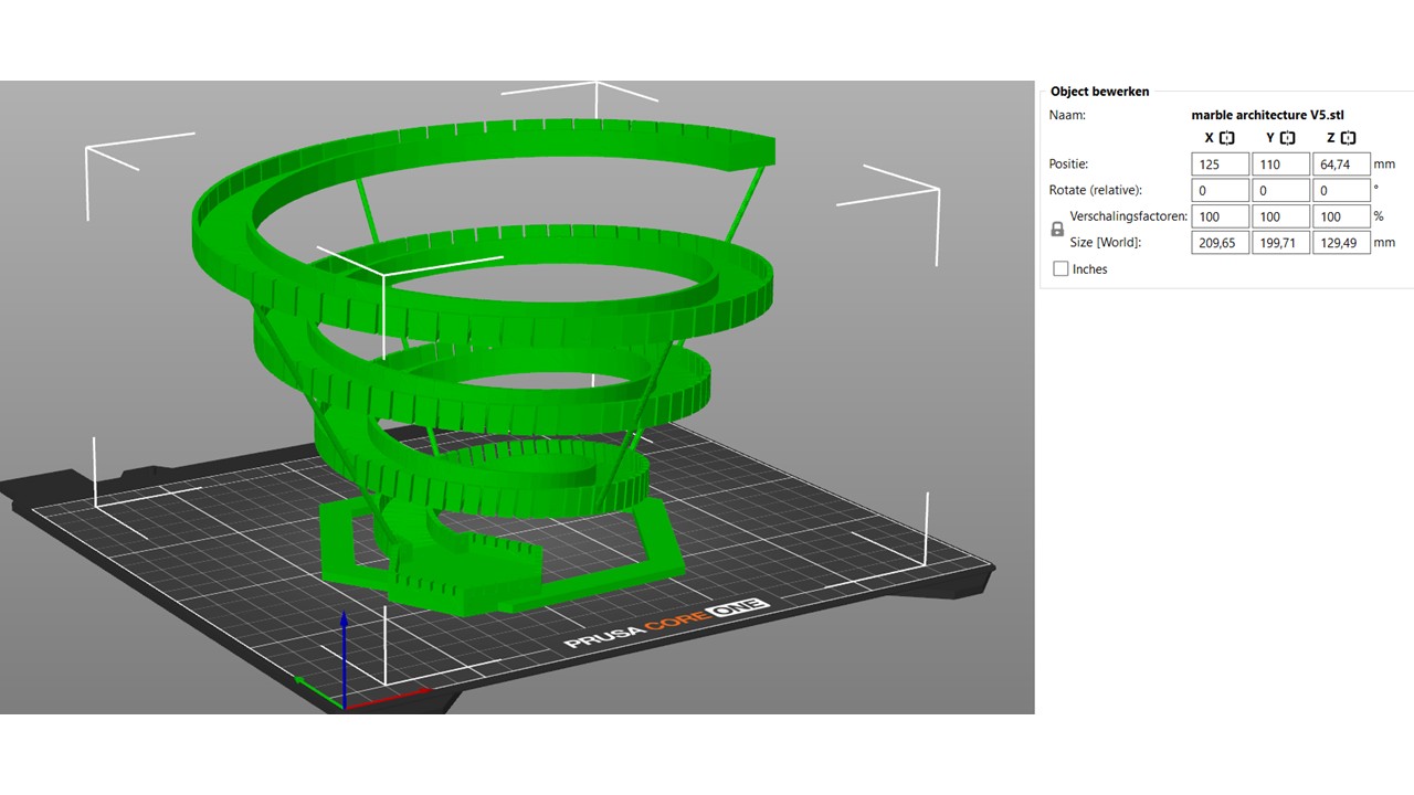 Futuristic Marble Run Model
