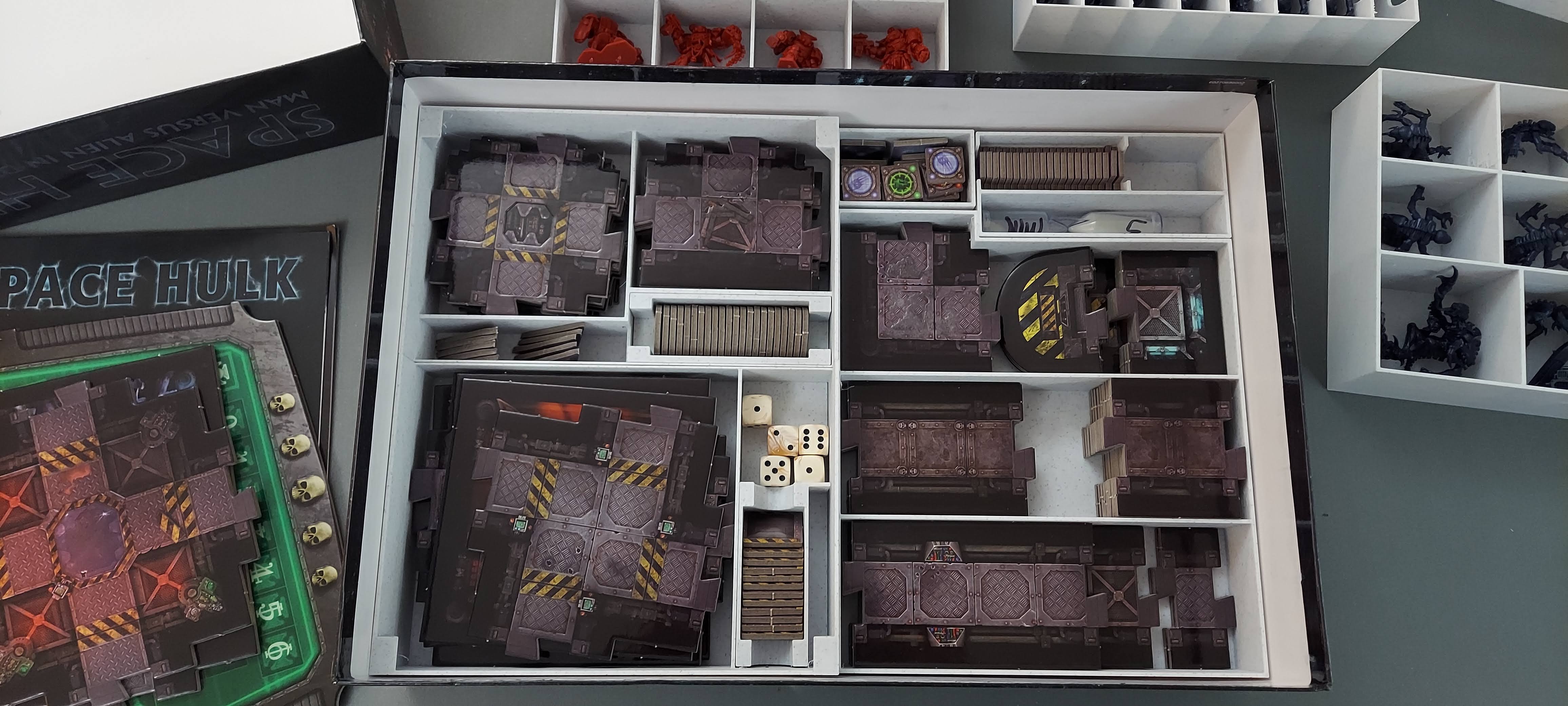 Storage Insert compatible with Space Hulk, for normal sized printers
