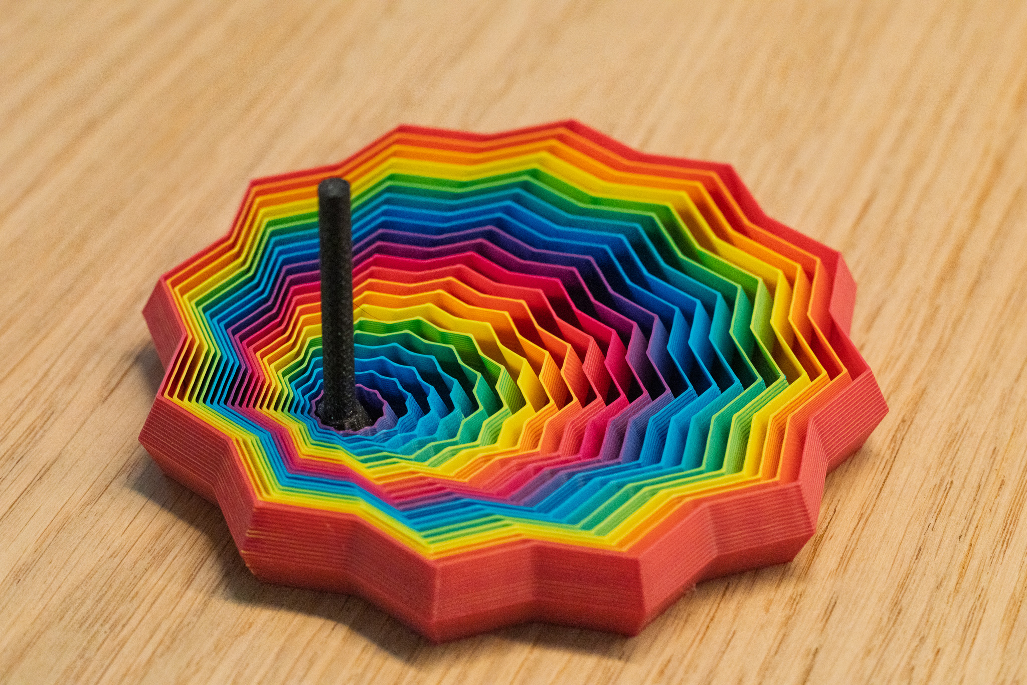 12-point ColorMix Rainbow Fidget Star