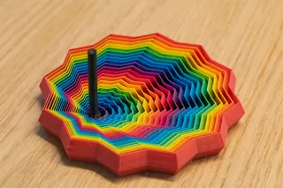12-point ColorMix Rainbow Fidget Star