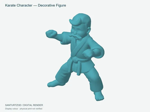 Karate Character - Decorative Figure