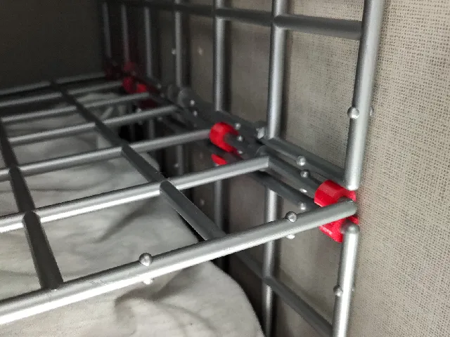 Hook connector for hanging closet organizer