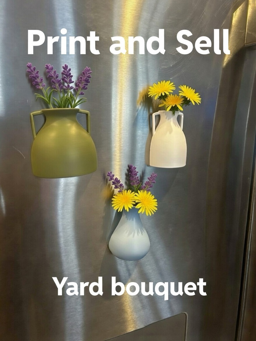 Kids Magnetic Yard Bouquet Vase