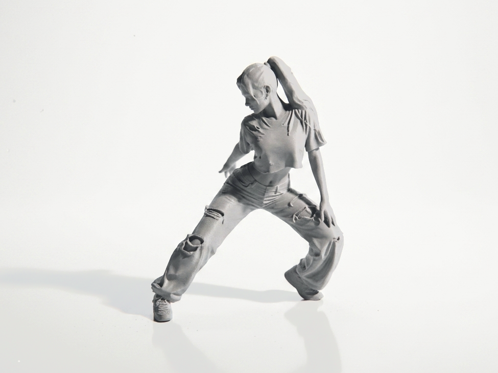 Dancer 2 Dynamic Pose Female Figurine 3D Printable