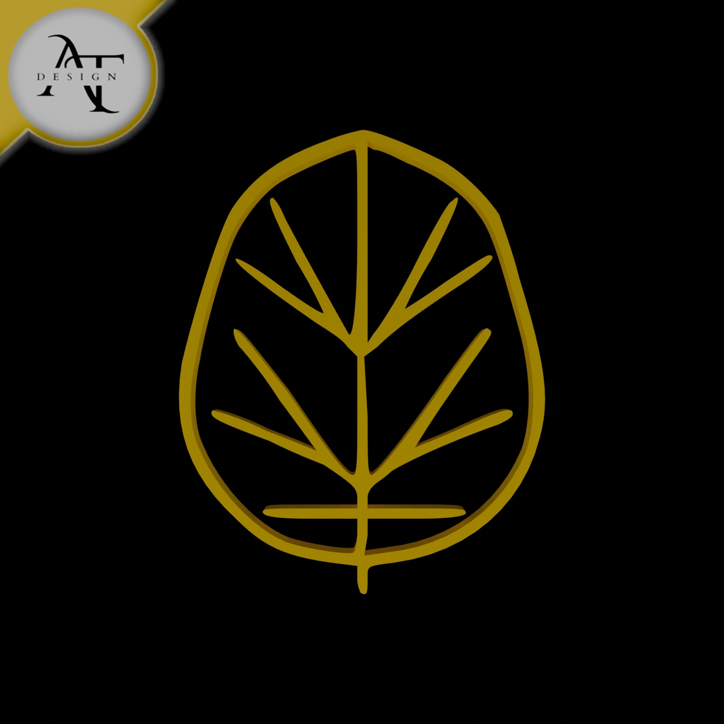 Simple Leaf Symbol - 2D Art
