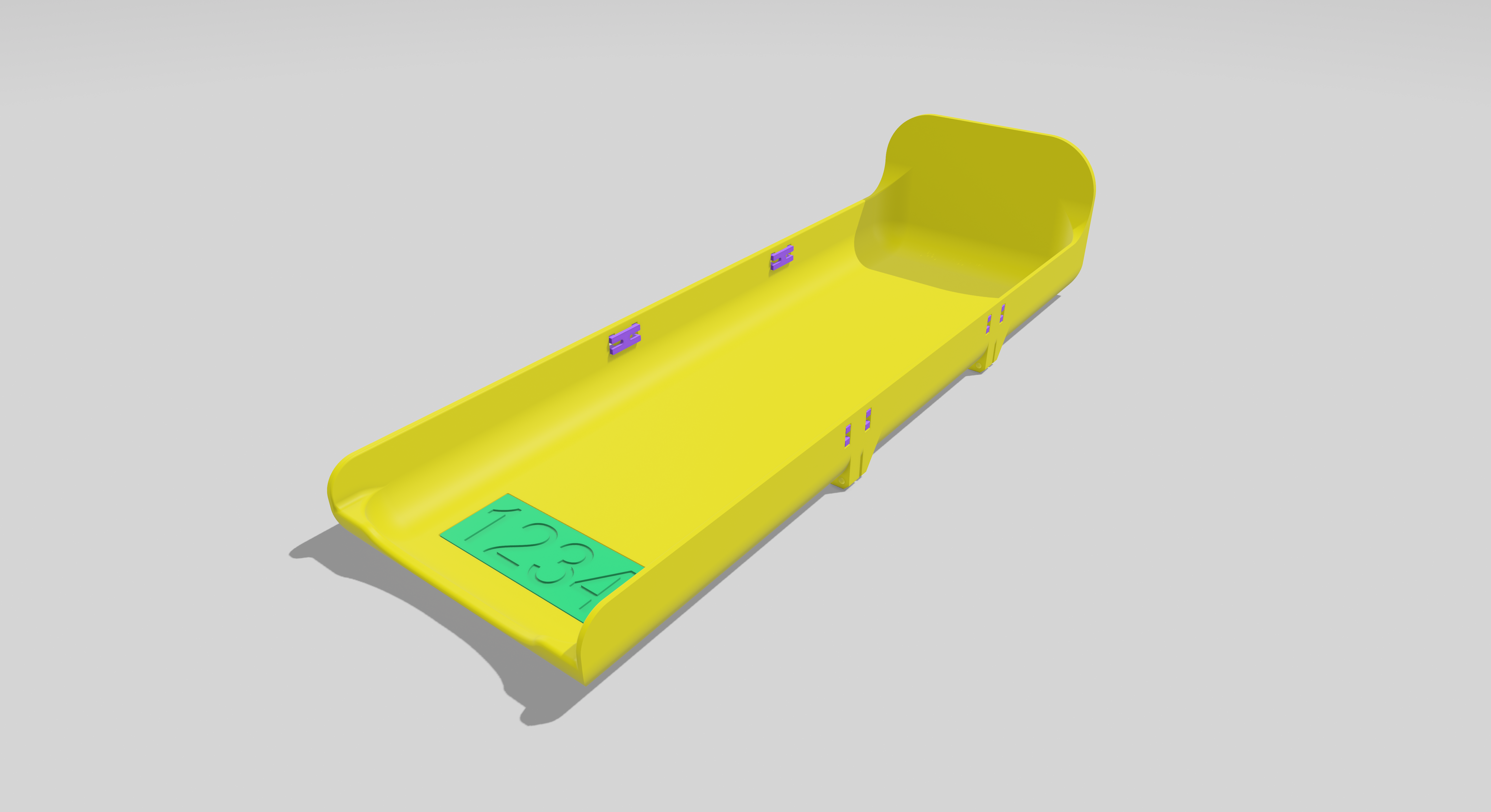 Mailbox Tray - 6" Width, 18" Length 3D model