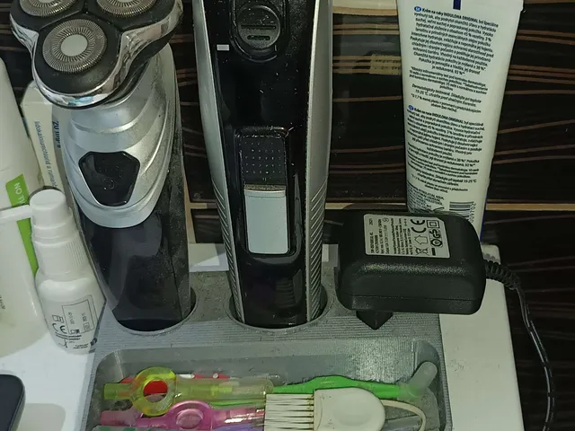 Stand for Two shavers with storage