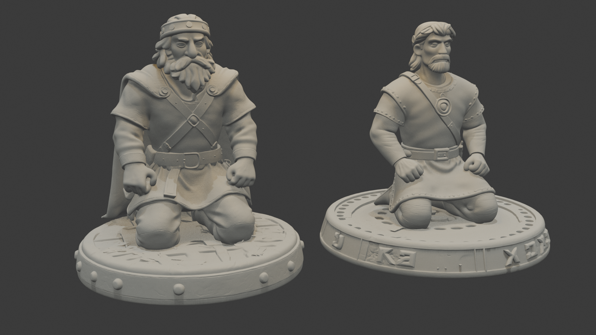 Praying/Sitting Adventurer DnD miniature