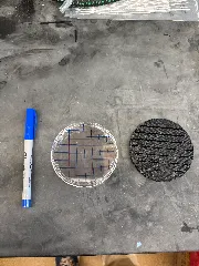 Petri Dish grid Stencil