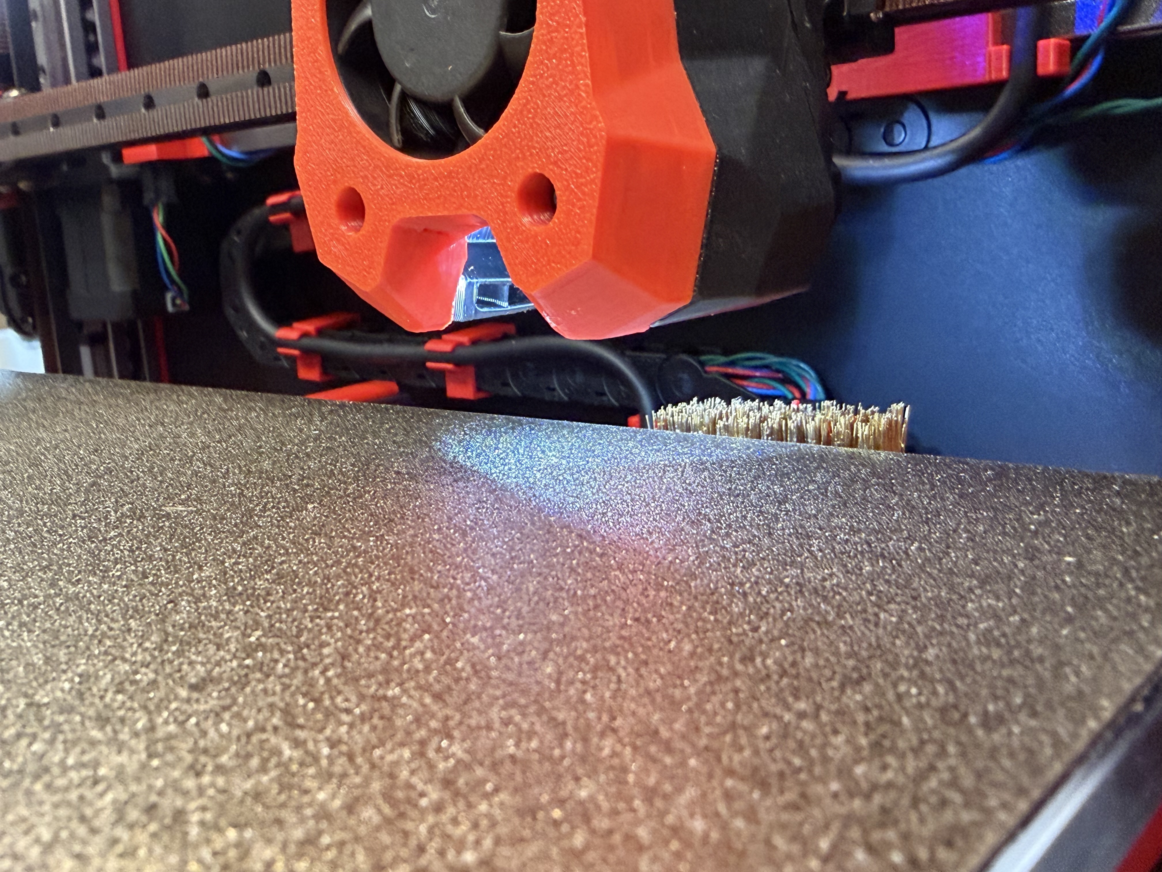 Voron 2.4 Nozzle Brush Mount with Klipper Clean Macro (Vibe Coded)