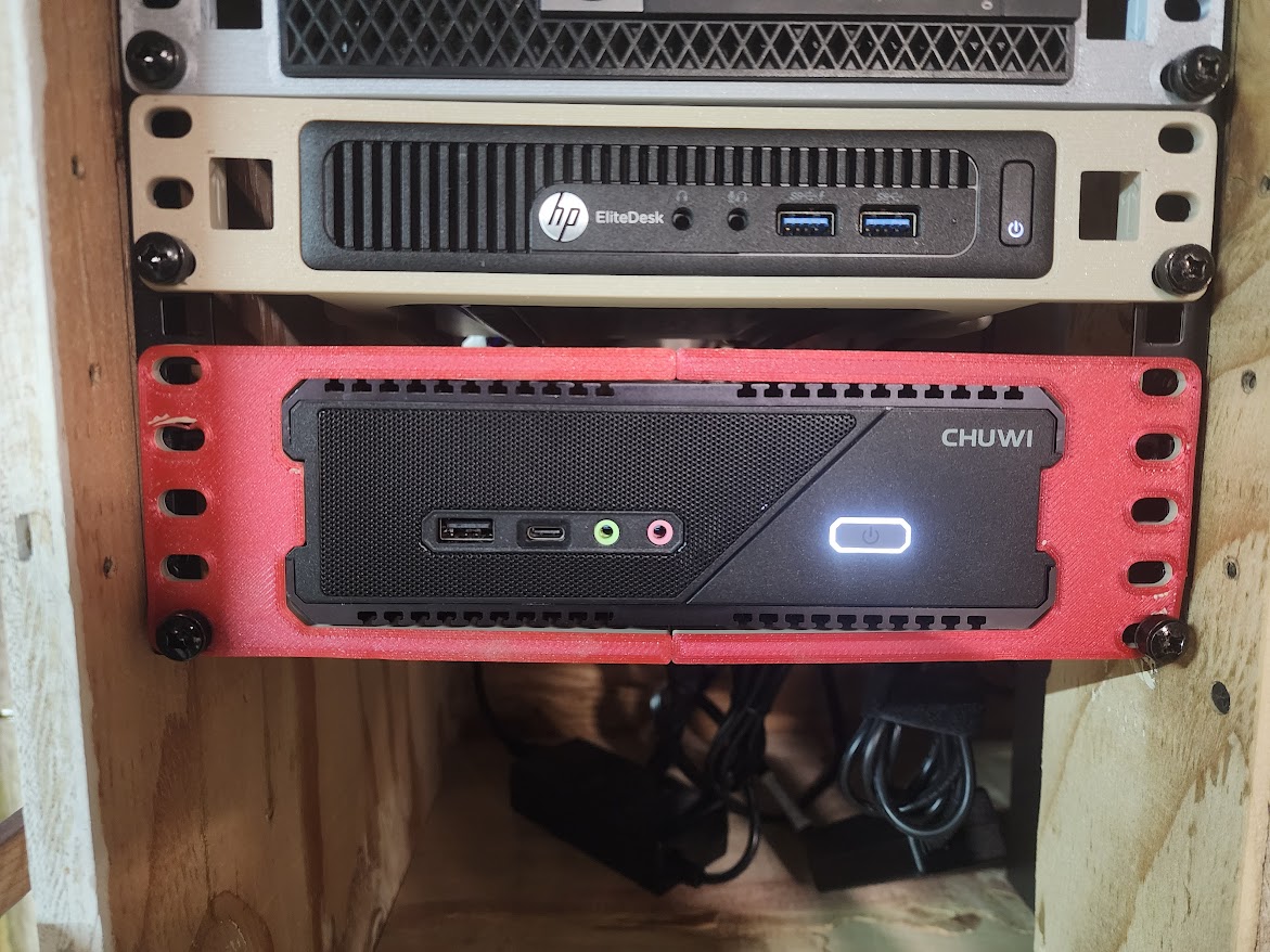 CHUWI RZBOX Mini PC Rack Mount for 10in rack