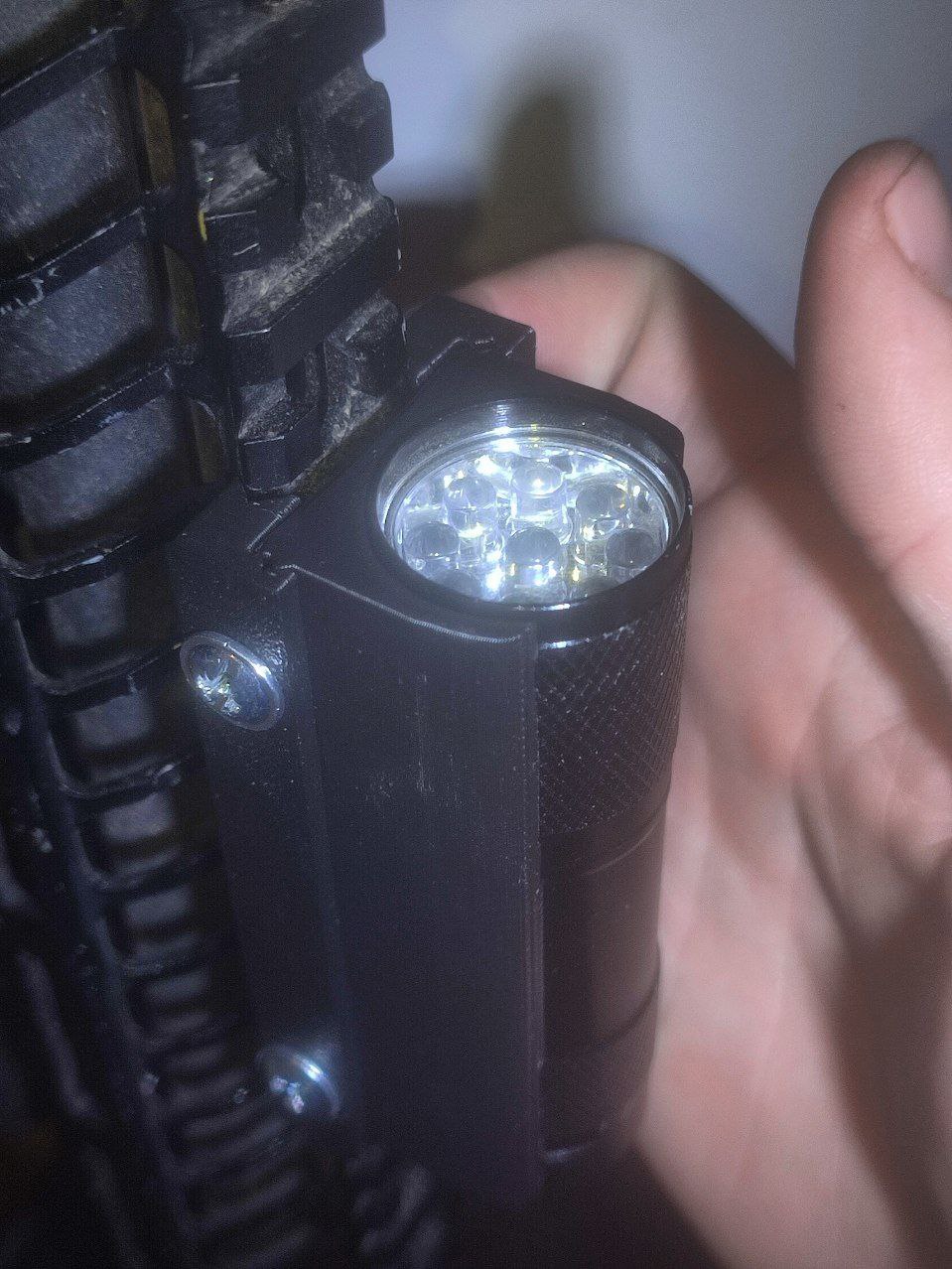 Picatinny Leroy Merlin Flashlight mount
