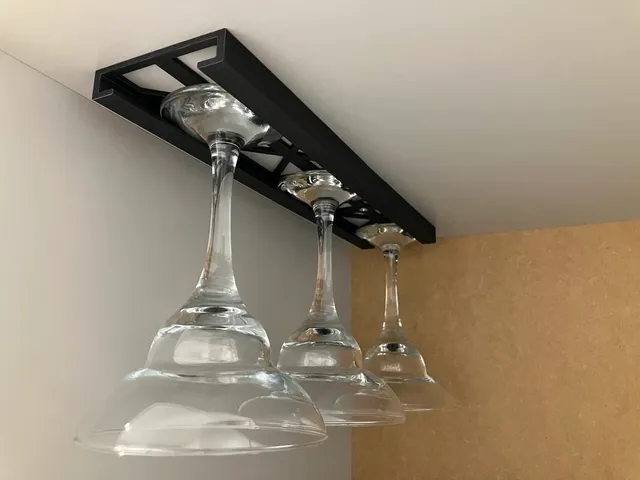 Under Cabinet Wine Glass Holder
