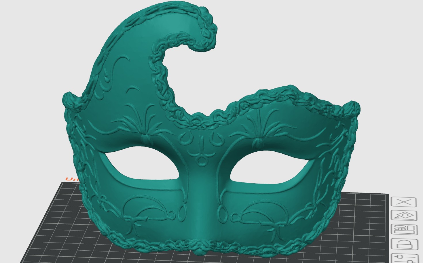 Venetian styled mask
