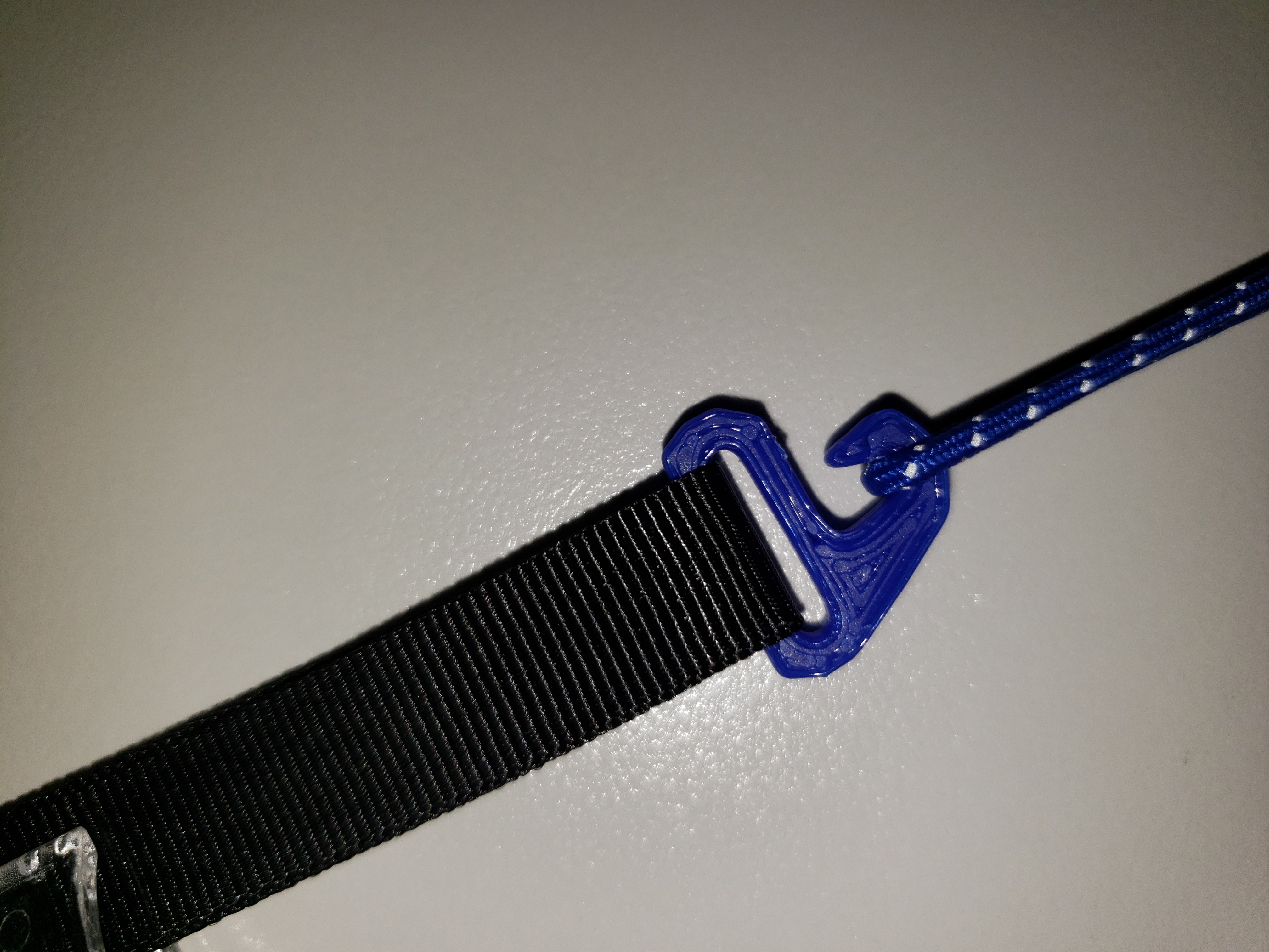 3/8in Grosgrain to 1/16in Shock Cord Hook