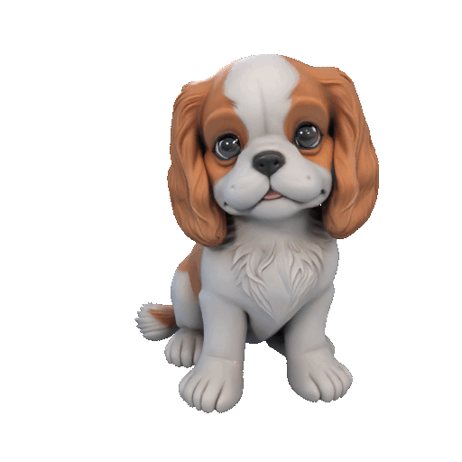 Cavalier King Charles Spaniel Figurine – 3D Printable Dog Model