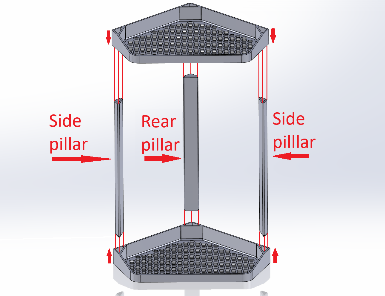 Miniatura 3 do modelo 3D Stackable bathroom corner shelf