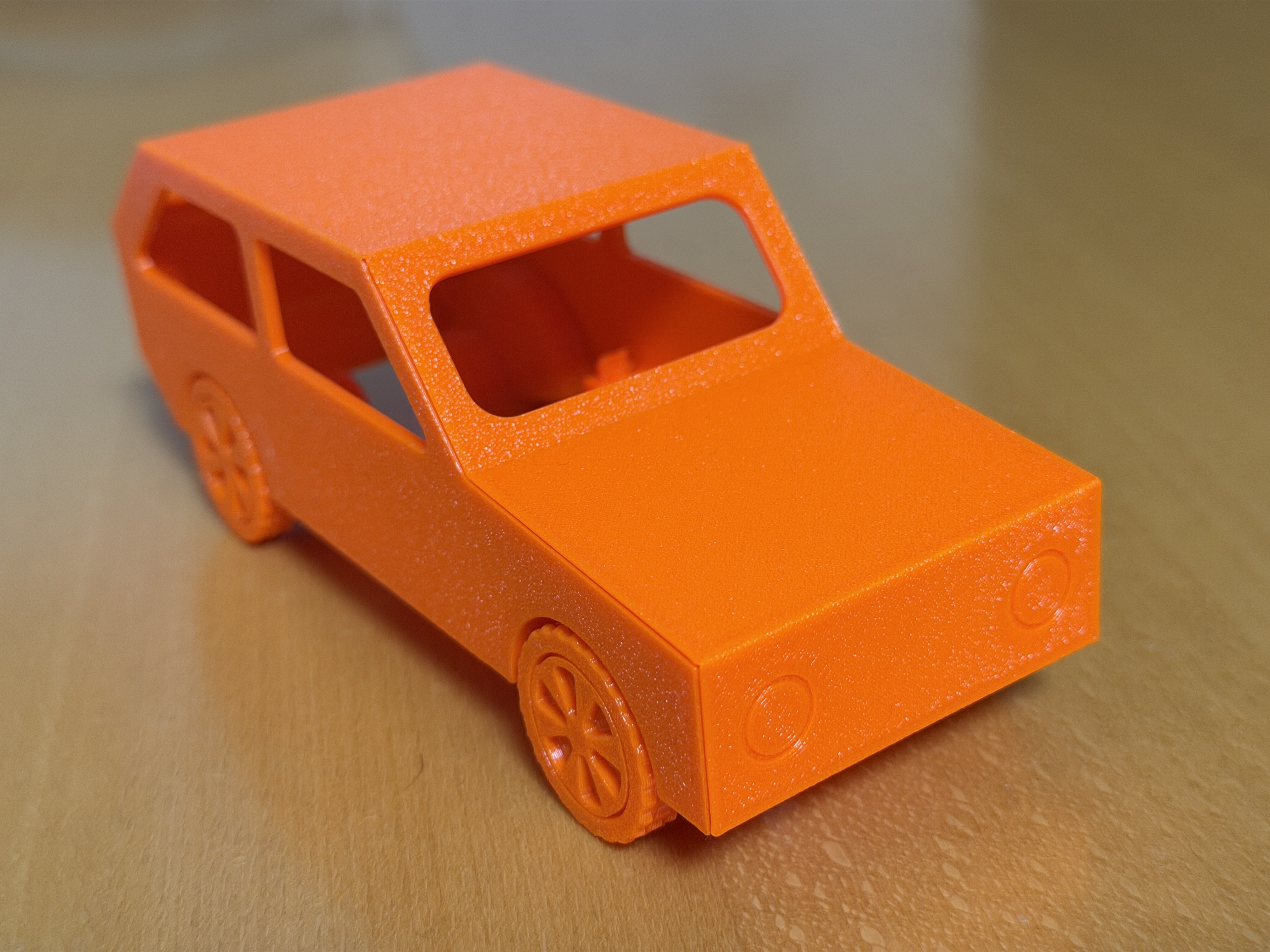Very simple print-in-place car / Sehr einfaches print-in-place Auto 3D model