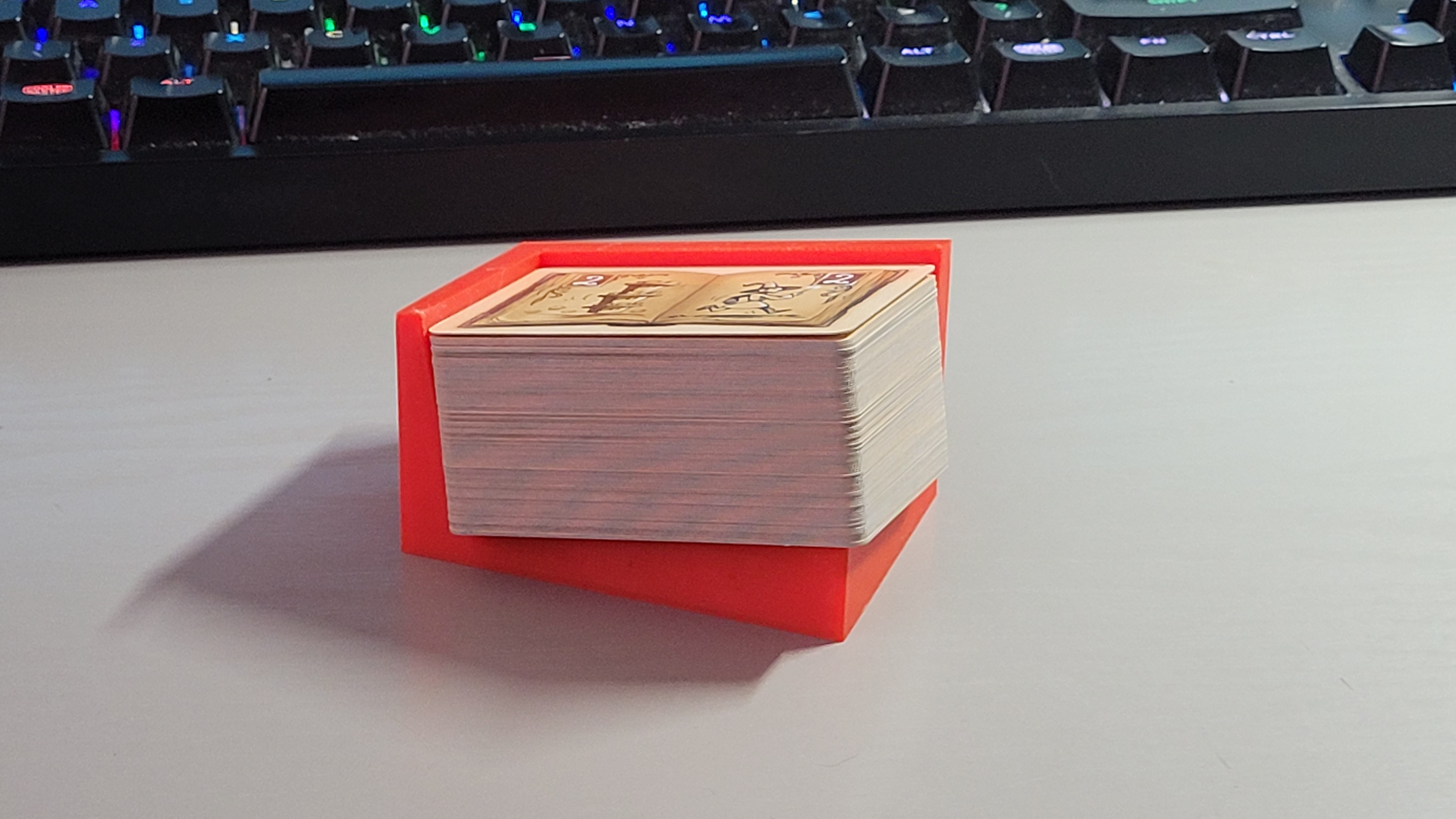 Card-game "discard pile" holder